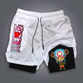ONE PIECE Luffy Printed Double-layer Shorts for Men