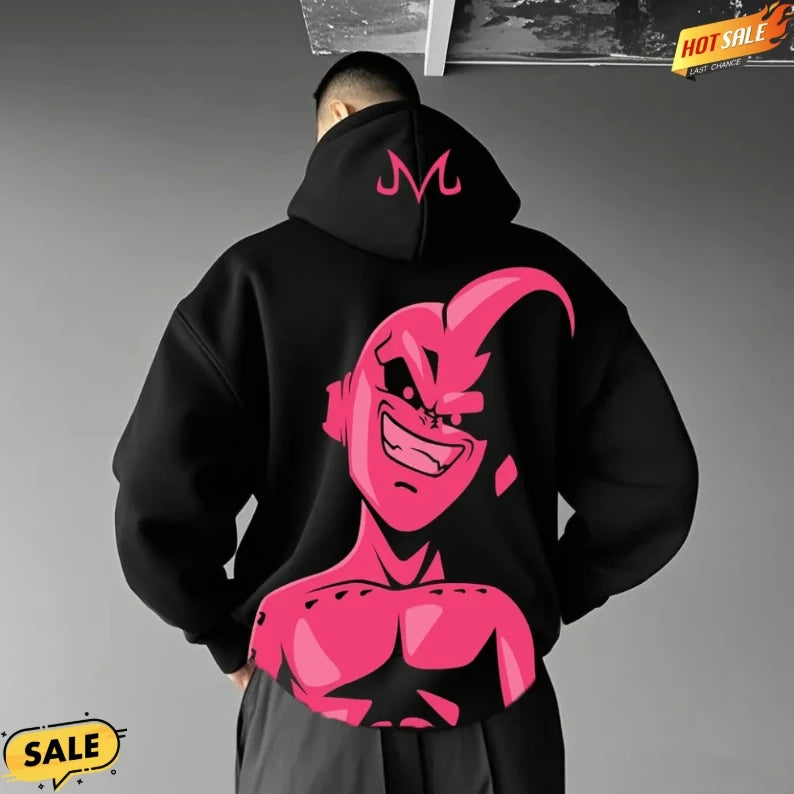 Anime Dragon Ball Cotton Hoodie - Unisex Oversized Sweatshirt