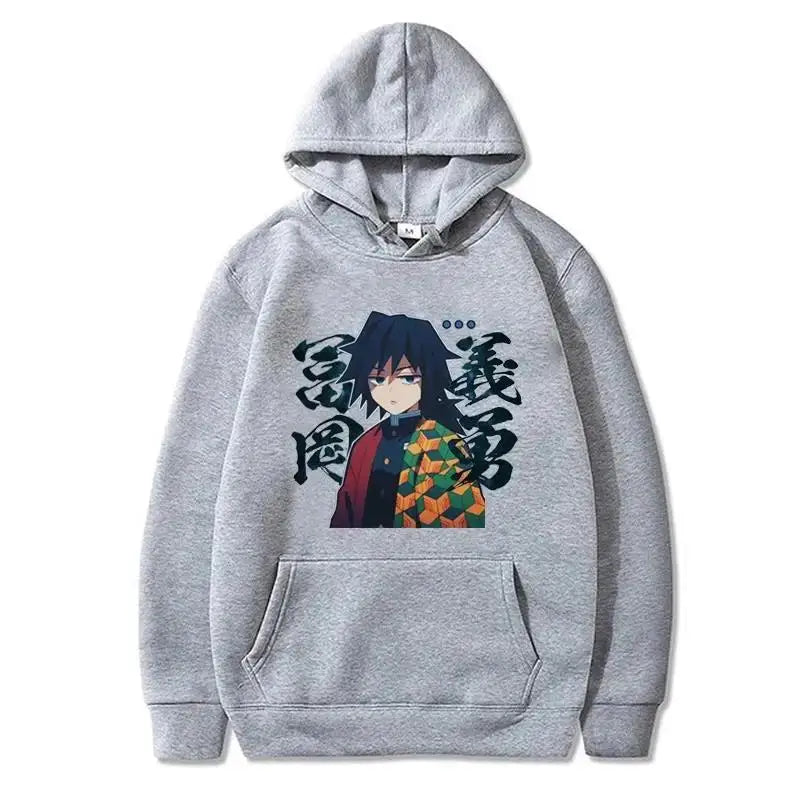 Demon Slayer Tomioka Giyuu Printed Hoodie