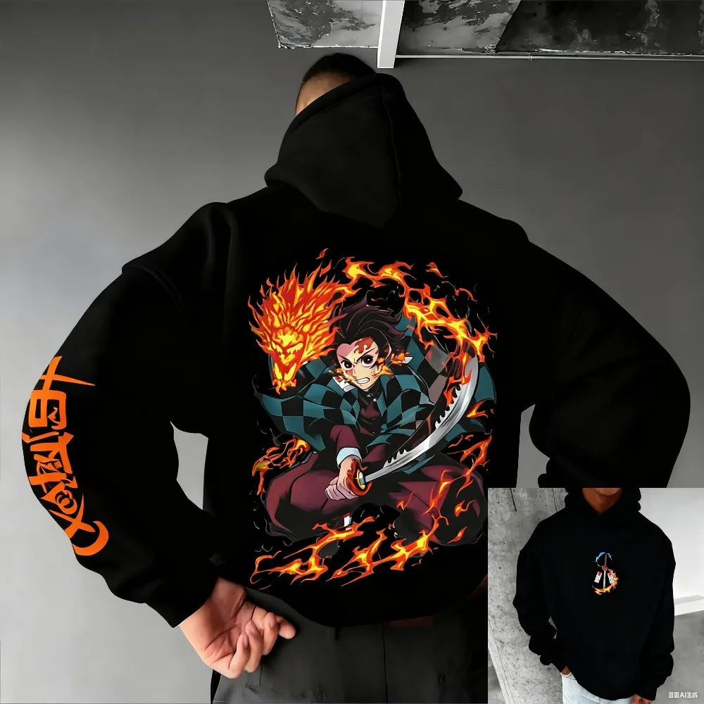 Super Sized Demon Slayer Anime Unisex Hoodie