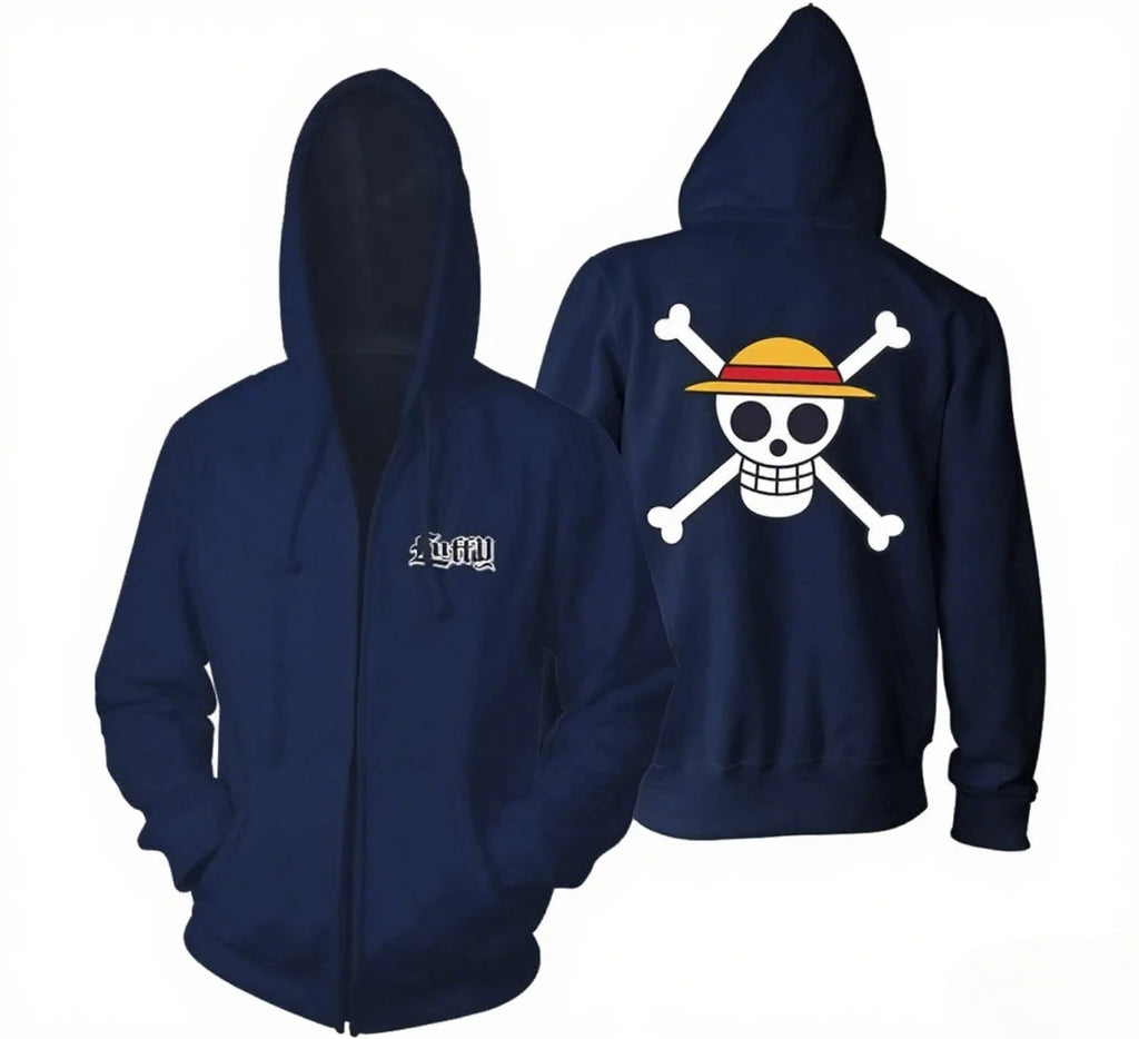 One Piece Luffy Zip Up Hoodie - Anime Streetwear