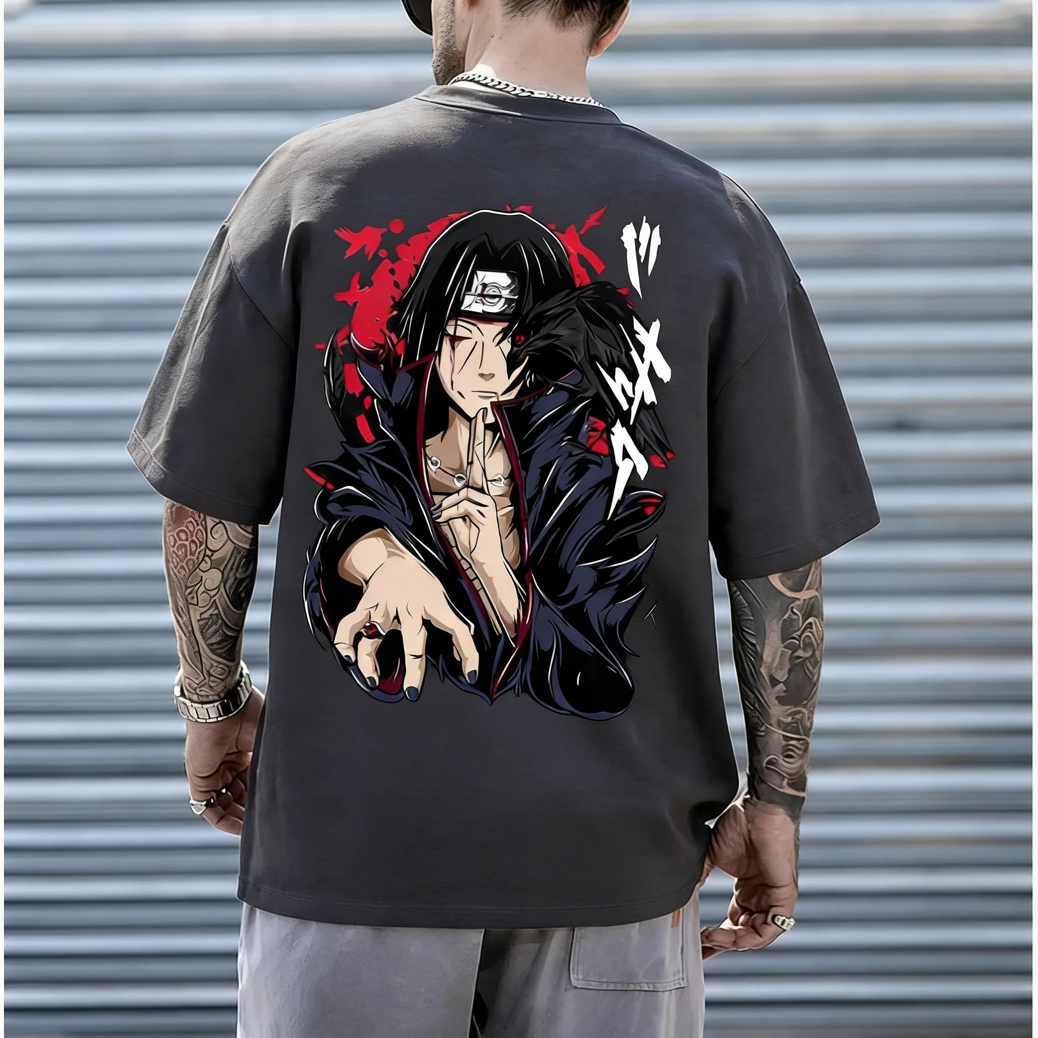 Itachi Uchiha T-shirt for Men - Anime Cotton Top