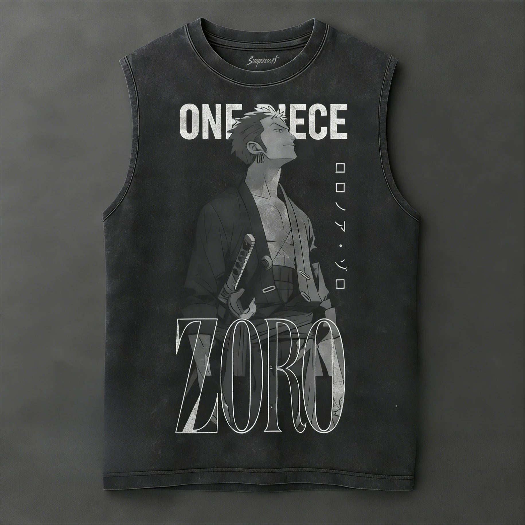 2026 One Piece Zoro Vintage Gym Vest Tank Top