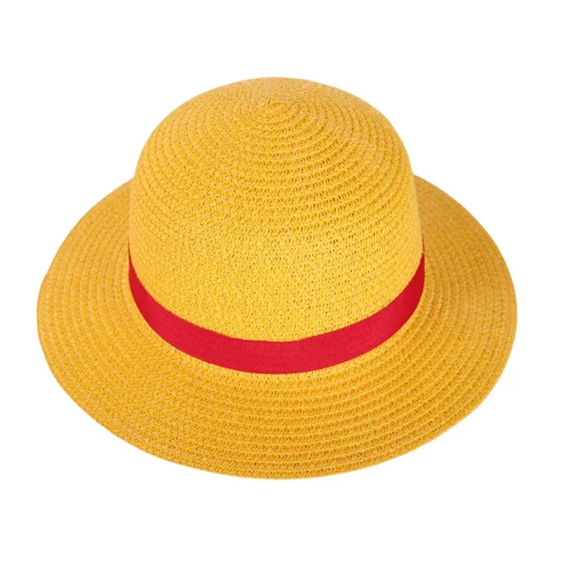Luffy Straw Hat One Piece Cartoon Cosplay Cap