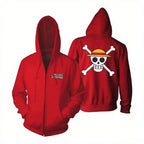 One Piece Luffy Zip Up Hoodie - Anime Streetwear