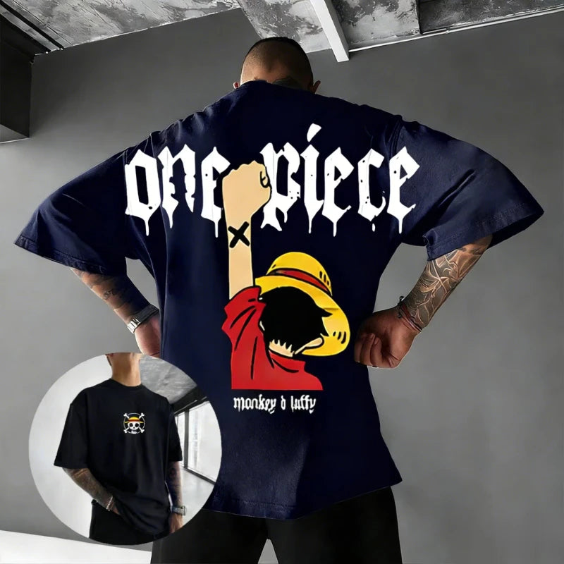 Oversized Vintage Luffy Anime T-Shirt for Men & Women