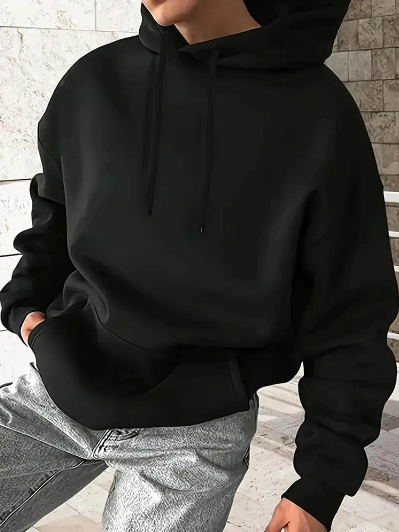 Men's Majin Buu Pattern Long Sleeve Hoodie - Dragon Ball Z