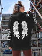 Beautiful Angel Wings Printed Hoodies Women Warm Comfortable Casual Hoodie Fashion Classic Hoody Loose Original Basic Clothes - cankarfashion