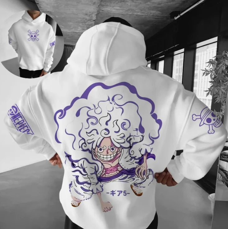 One Piece Anime Printed Oversized Hoodies
