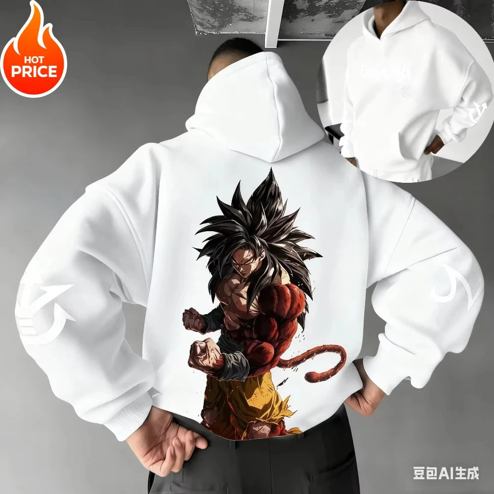 2026 Winter Dragon Ball Super Saiyan Retro Hoodie