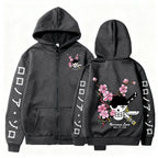 Unisex Oversized Zip Up Hoodie - Streetwear Jacket