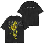 Anime Demon Slayer T-Shirt Vintage Cotton Graphic Tee