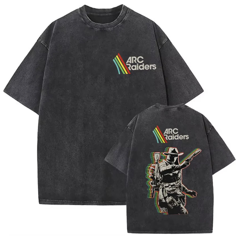 Men's Vintage Washed Gothic T-Shirt - Arc Raiders