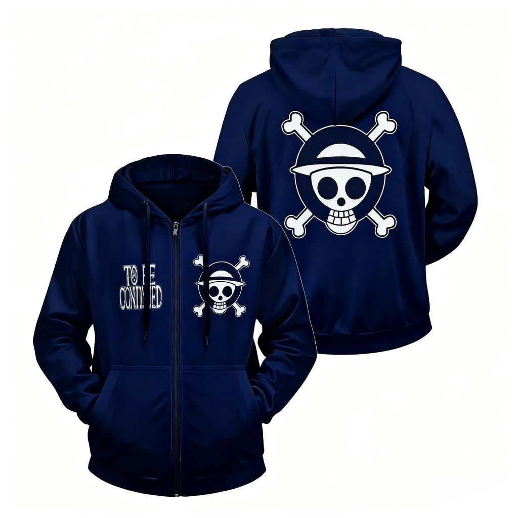 One Piece Anime Zipper Hooded Jacket