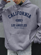 California Los Angeles Prints Male Hoody Hip Hop Multicolor Hoodies Fleece Fashion Pullovers Oversized Pocket Mens Clothes - cankarfashion