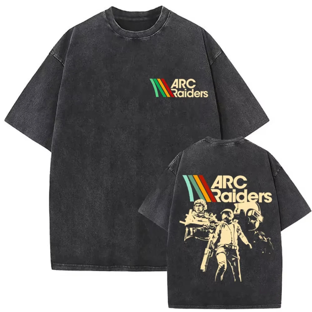 Men's Vintage Washed Gothic T-Shirt - Arc Raiders