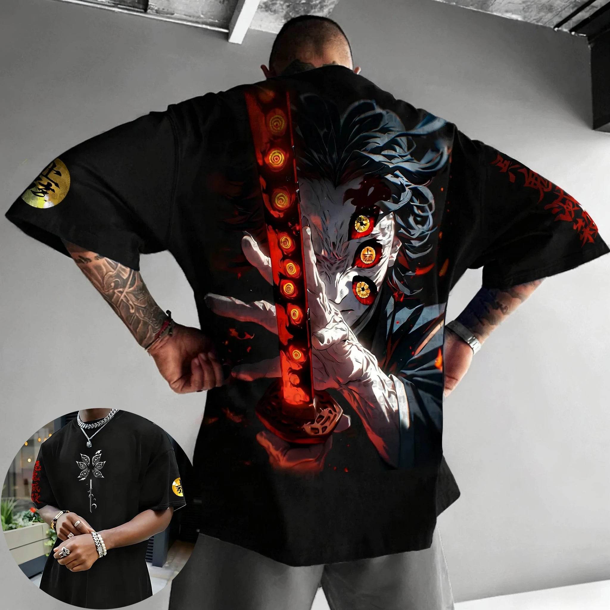 Demon Slayer Kokushibo T-shirt 2025 - Men's Summer Style