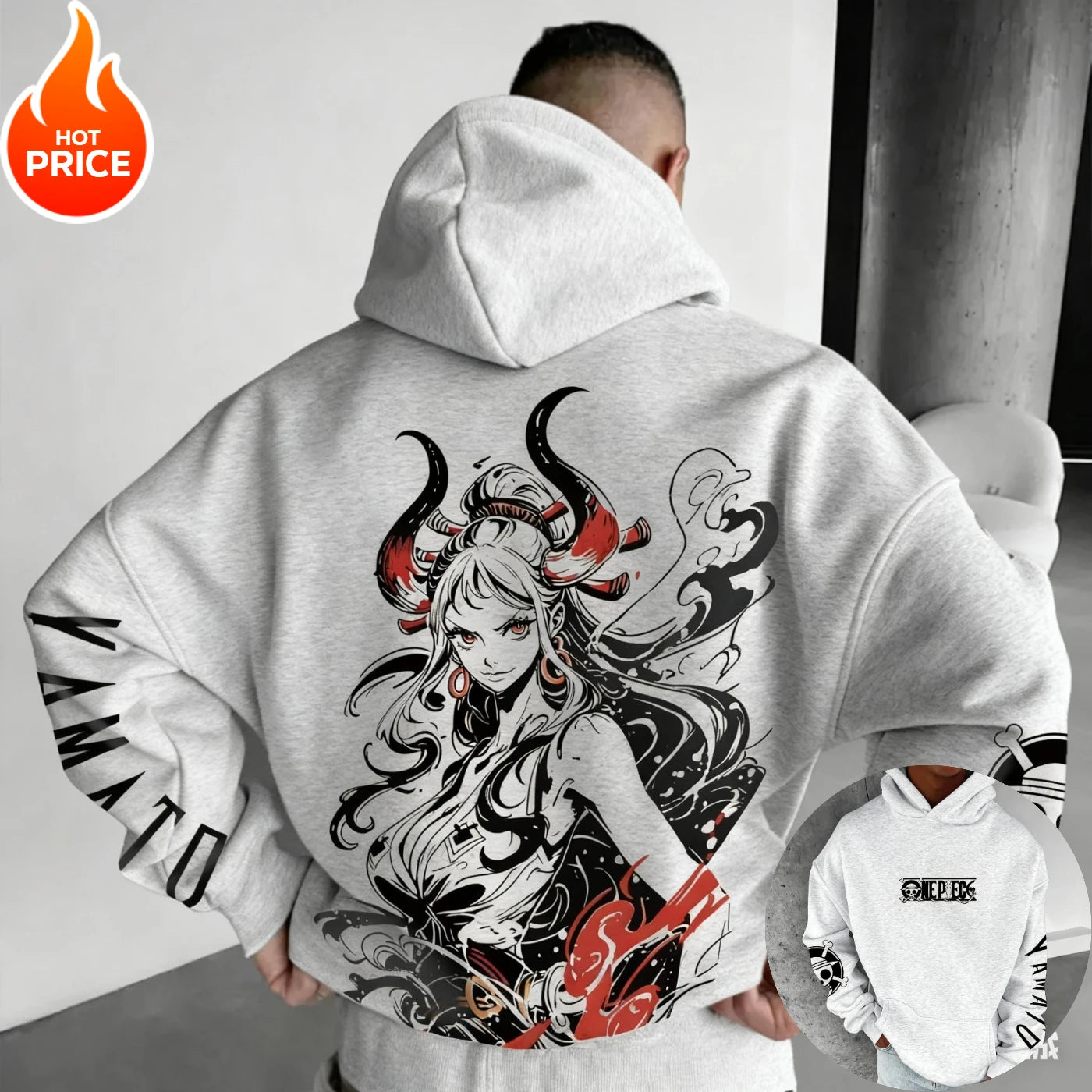 ONE PIECE Yamato Oversized Hoodie for Winter