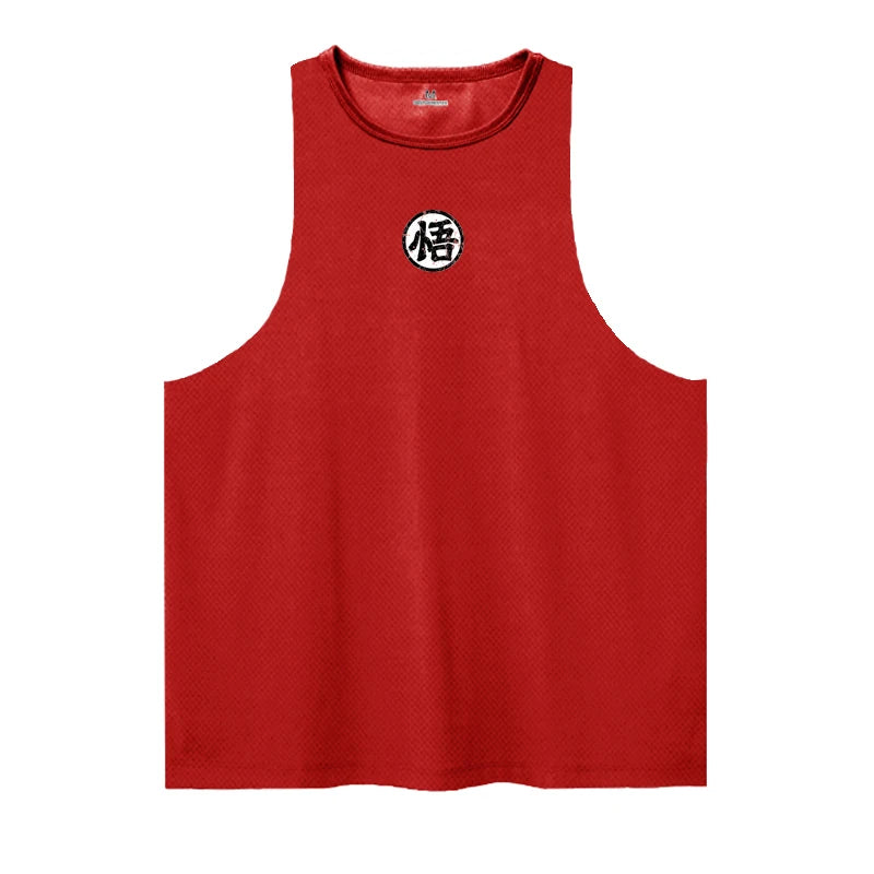 Anime goku Wu Font Funny Men's Tank Top