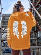Beautiful Angel Wings Printed Hoodies Women Warm Comfortable Casual Hoodie Fashion Classic Hoody Loose Original Basic Clothes - cankarfashion