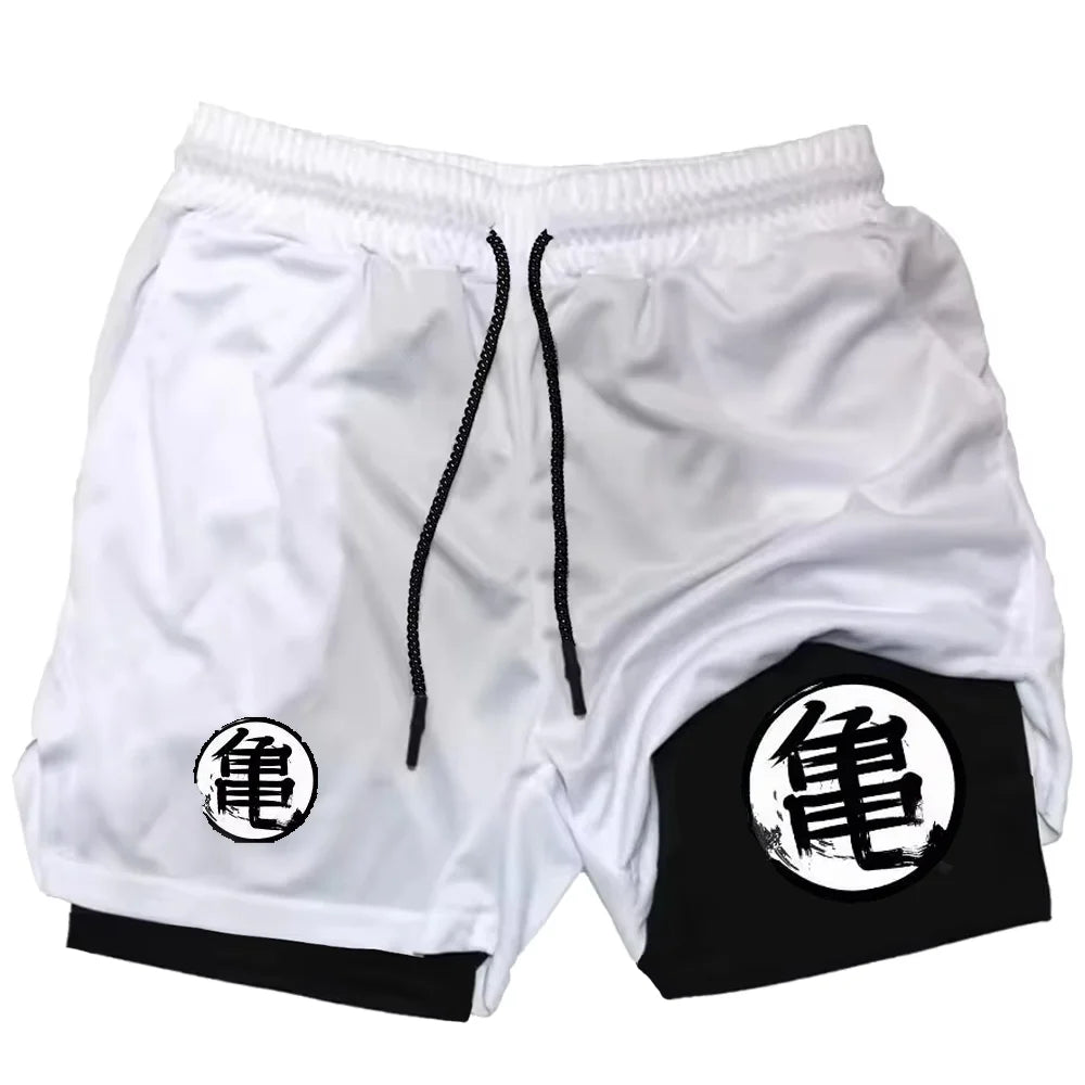 Dragon Ball Anime Printed Shorts - Quick-Drying Sports Pants