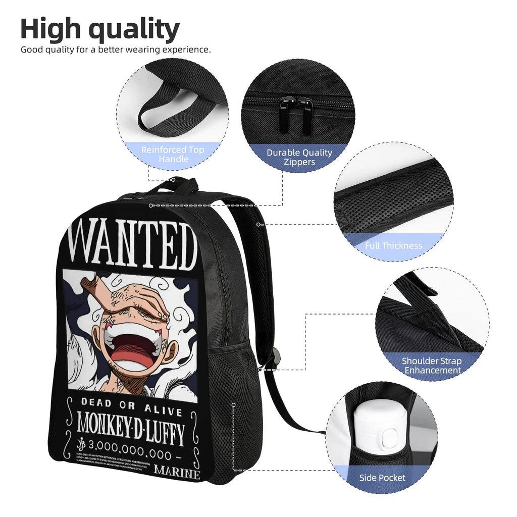 Luffy Cool Monkey D Luffy Backpack for Anime Lovers