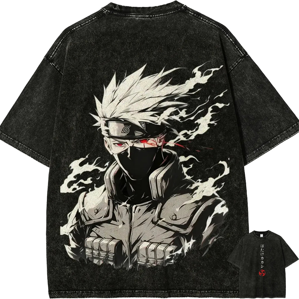 Kakashi Hatake Vintage Acid Wash T-Shirt
