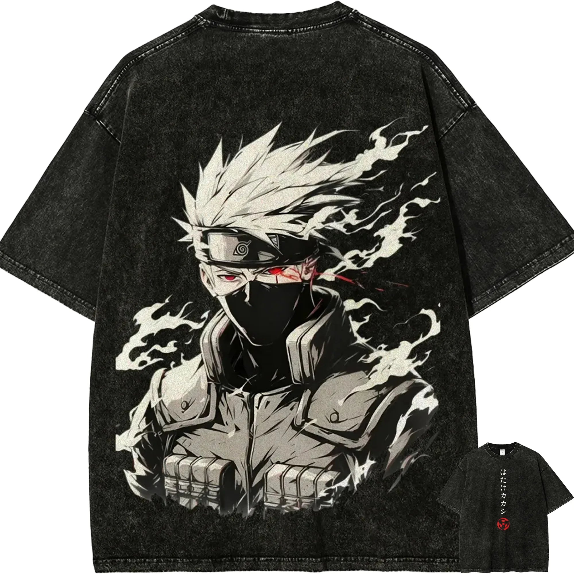 Kakashi Hatake Vintage Acid Wash T-Shirt