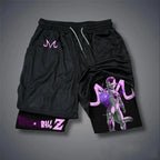 Dragon Ball Goku & Vegeta Double Layer Shorts for Men