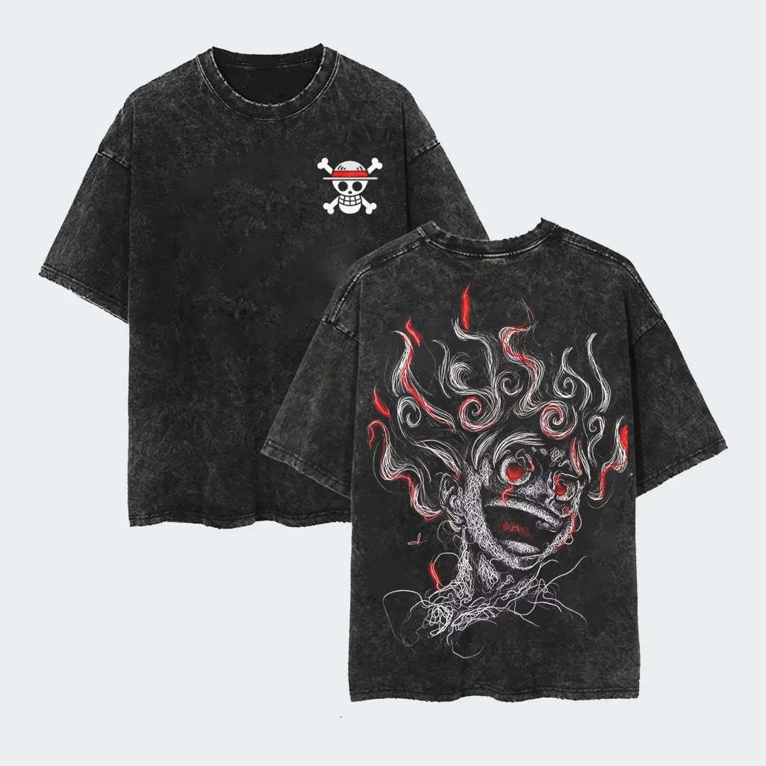 Vintage ONE PIECE Anime Nika Luffy T-Shirt