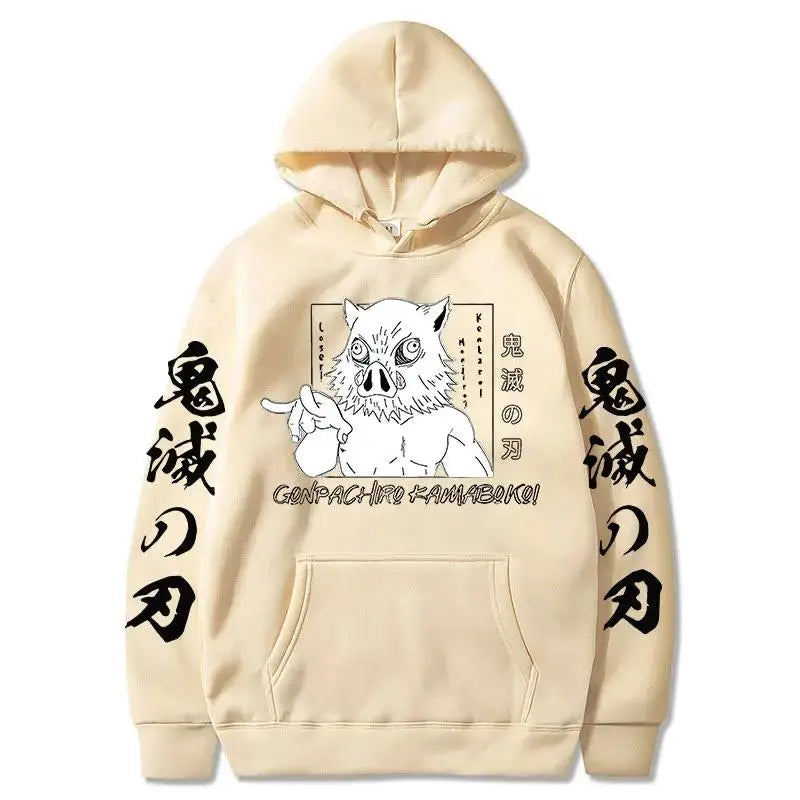 2026 New Demon Slayer Inosuke Hashibira Hoodie