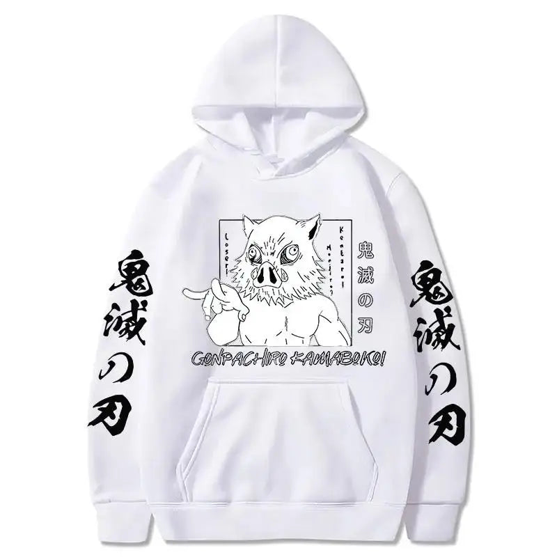 2026 New Demon Slayer Inosuke Hashibira Hoodie