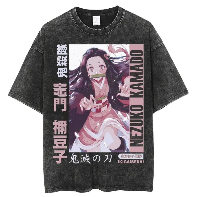 Demon Slayer Blade Anime Printed T-shirt