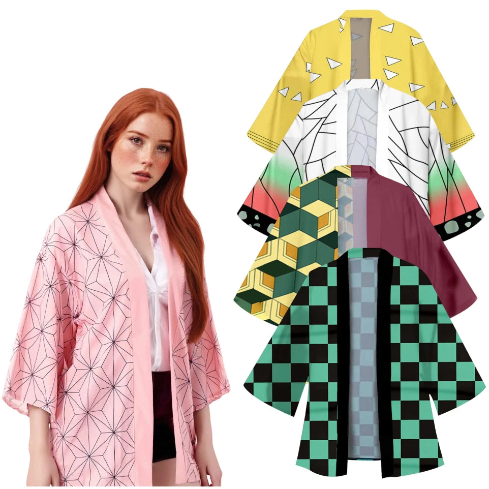 Summer Nezuko Kamado Kimono for Anime Cosplay