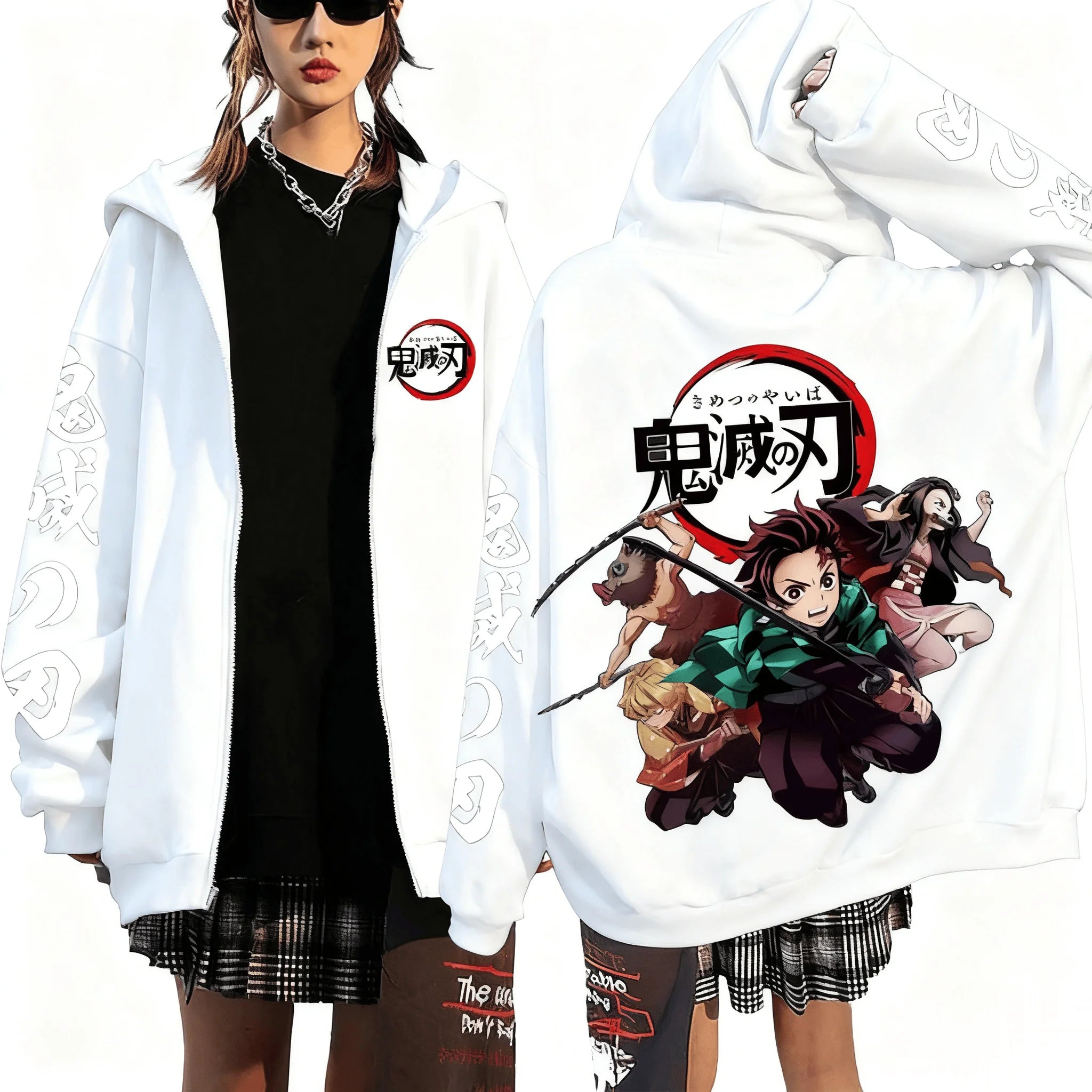 Men's Devil Killer Anime Zipper Hoodie