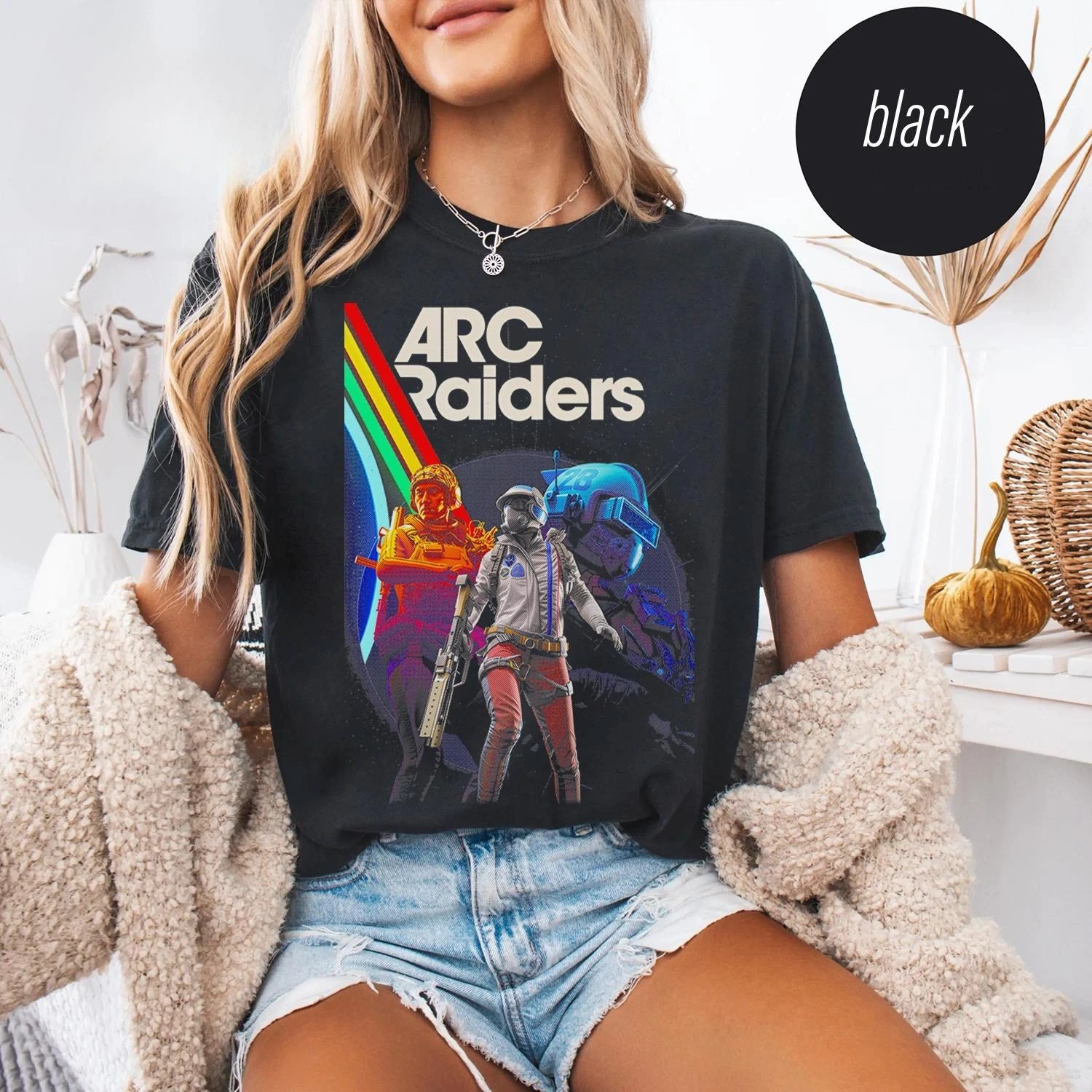 Arc Raiders Gamer T-Shirt - Retro Video Game Tee