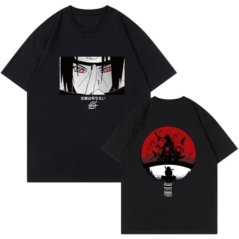 2026 Japanese Naruto Uchiha Itachi Printed T-shirt