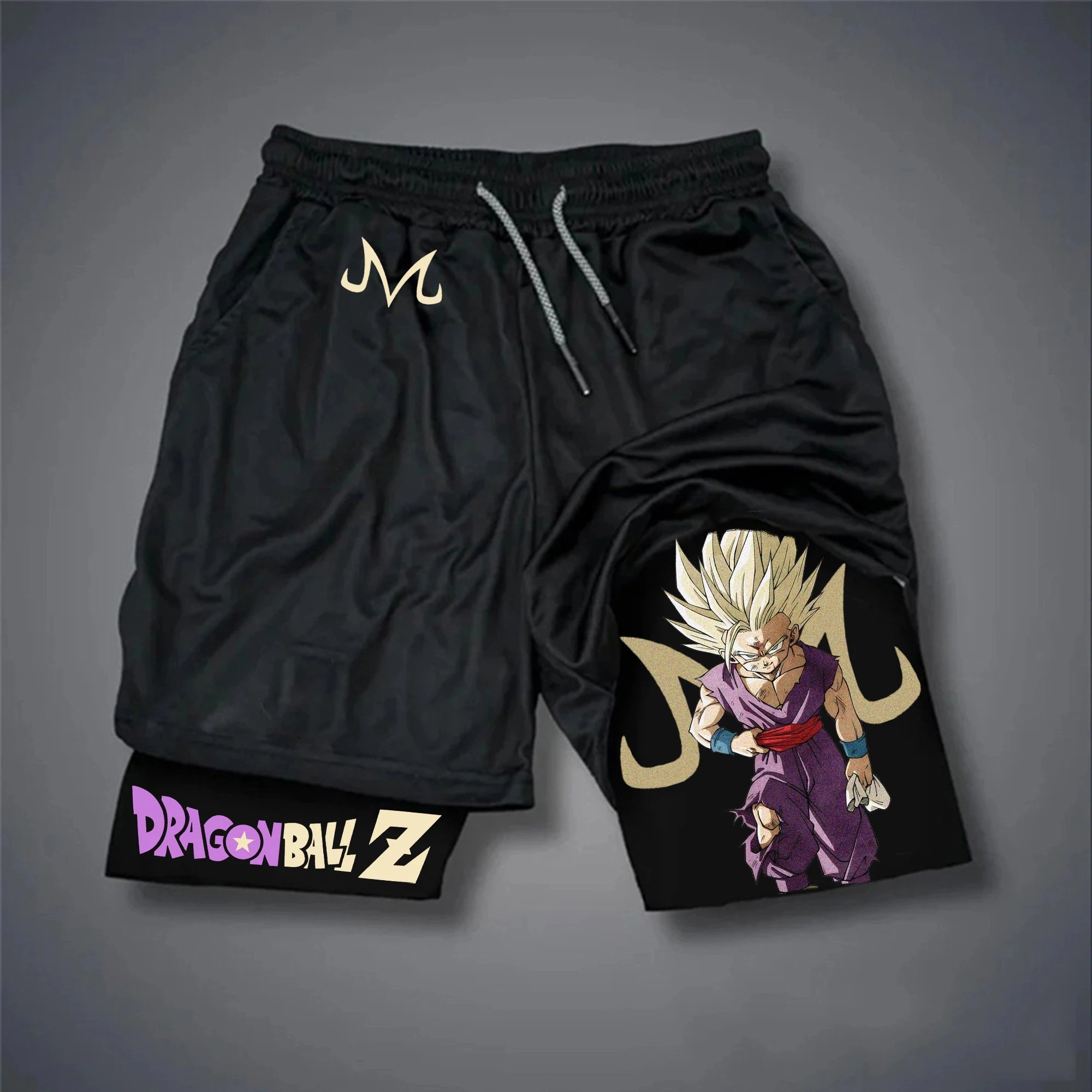 Dragon Ball Goku & Vegeta Double Layer Shorts for Men