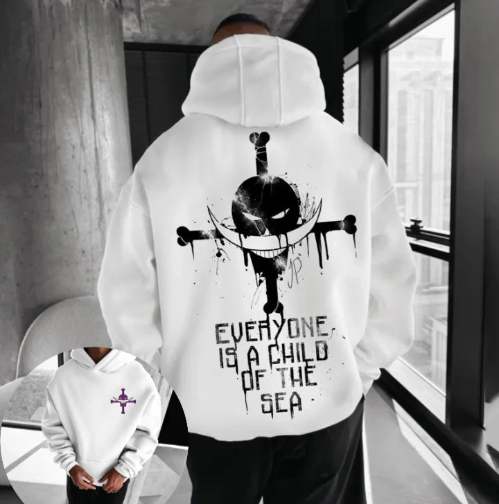 One Piece Anime Printed Oversized Hoodies