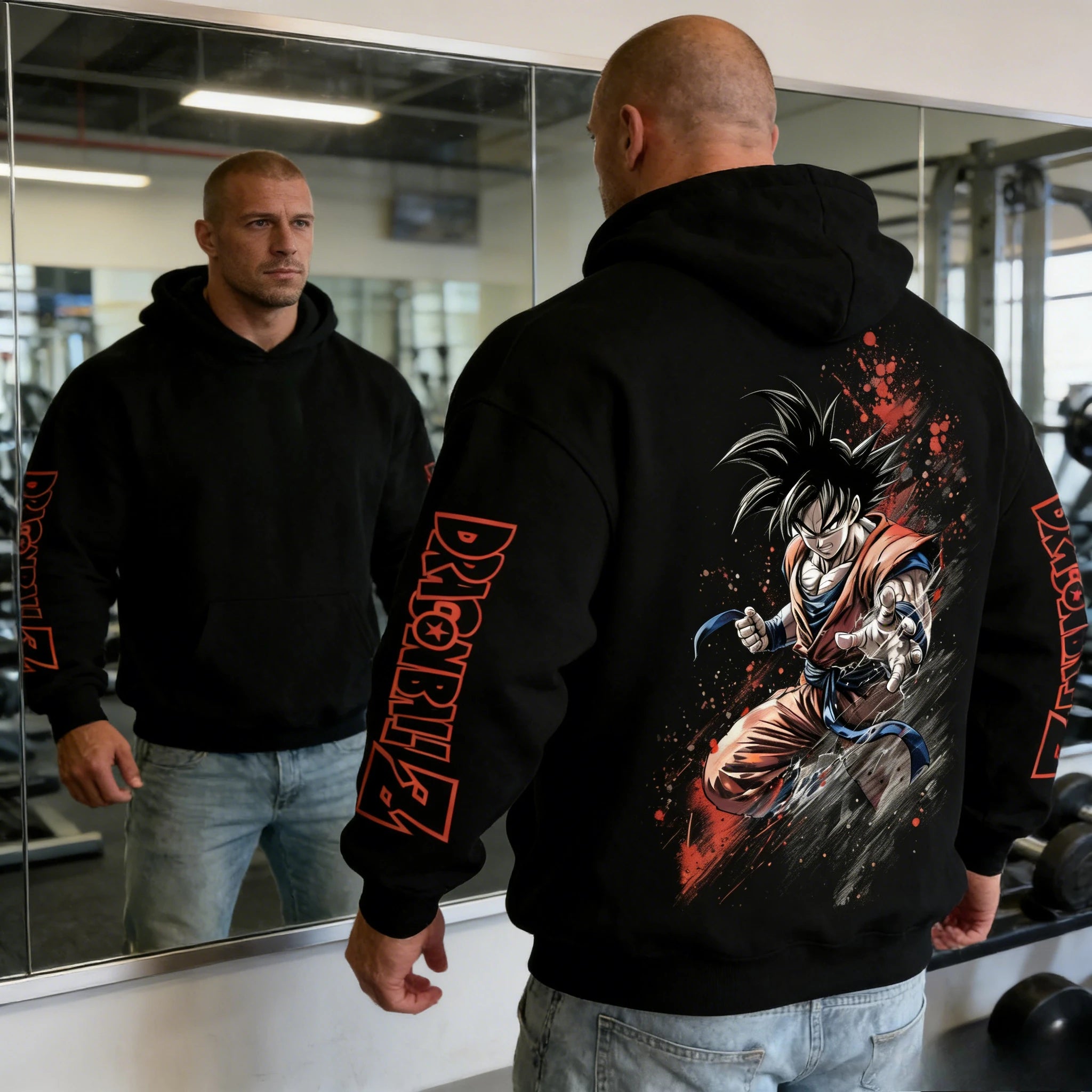 2026 Dragon Ball Retro Anime Hoodie - Son Goku Print