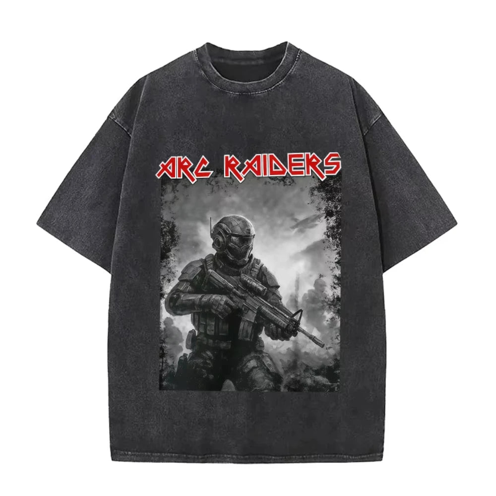 Men's Vintage Washed Gothic T-Shirt - Arc Raiders