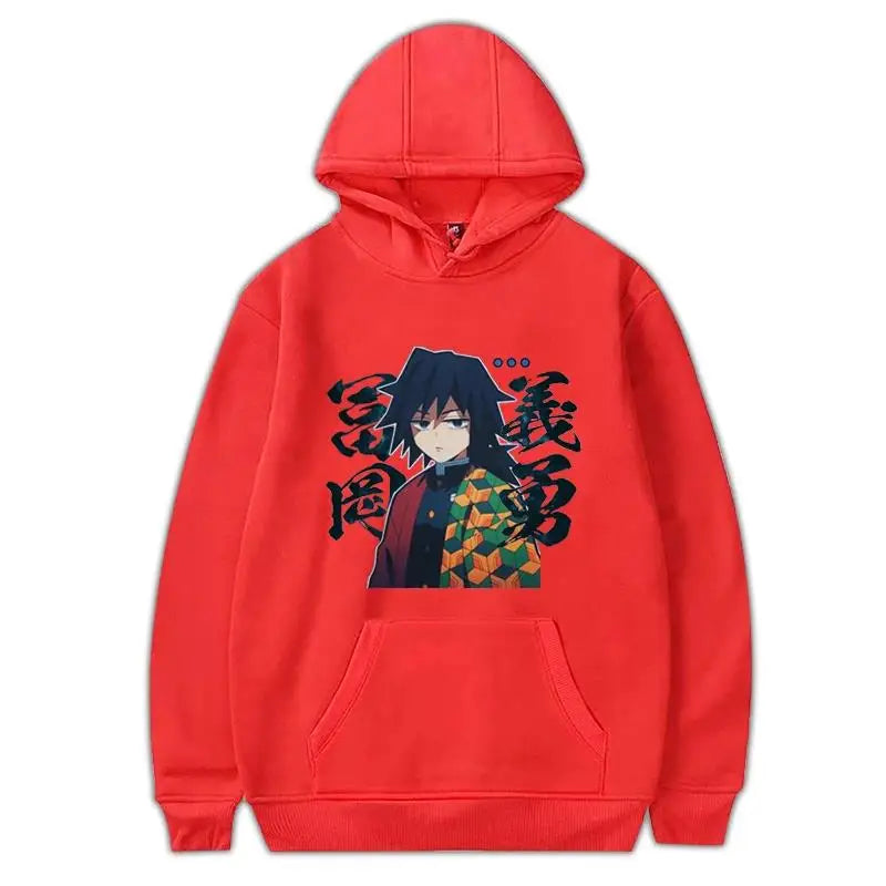 Demon Slayer Tomioka Giyuu Printed Hoodie