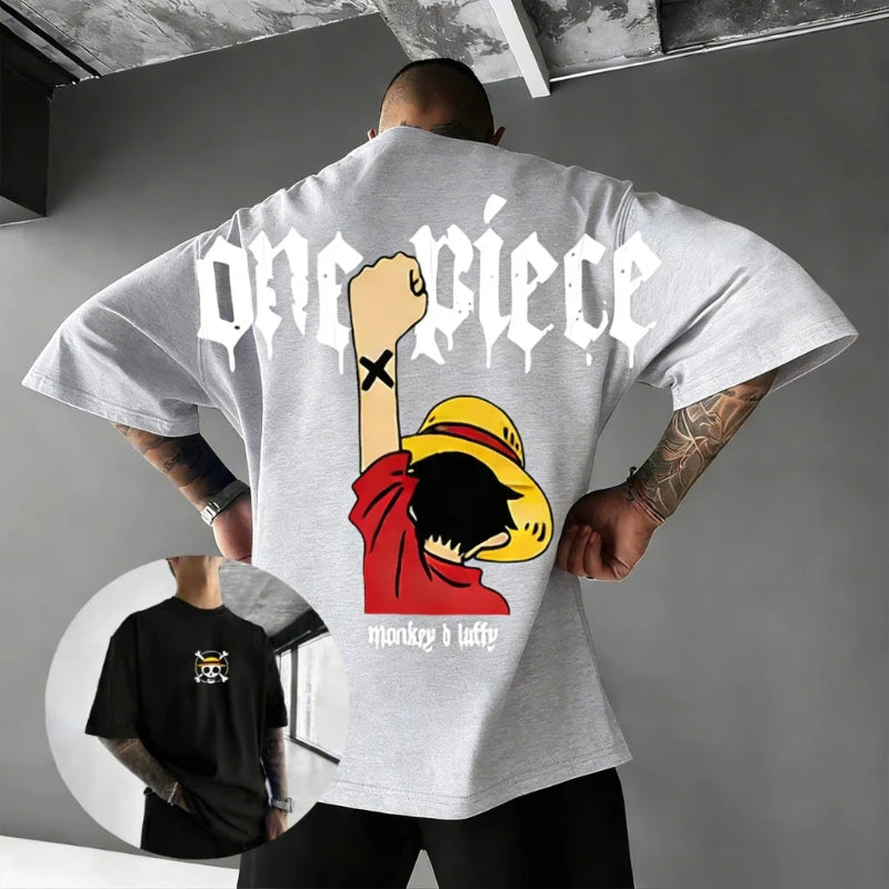 Oversized Vintage Luffy Anime T-Shirt for Men & Women