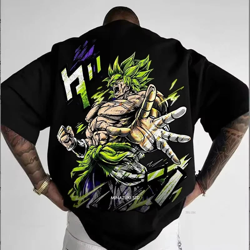 2026 Dragon Ball Print Gym T-shirt for Men and Women