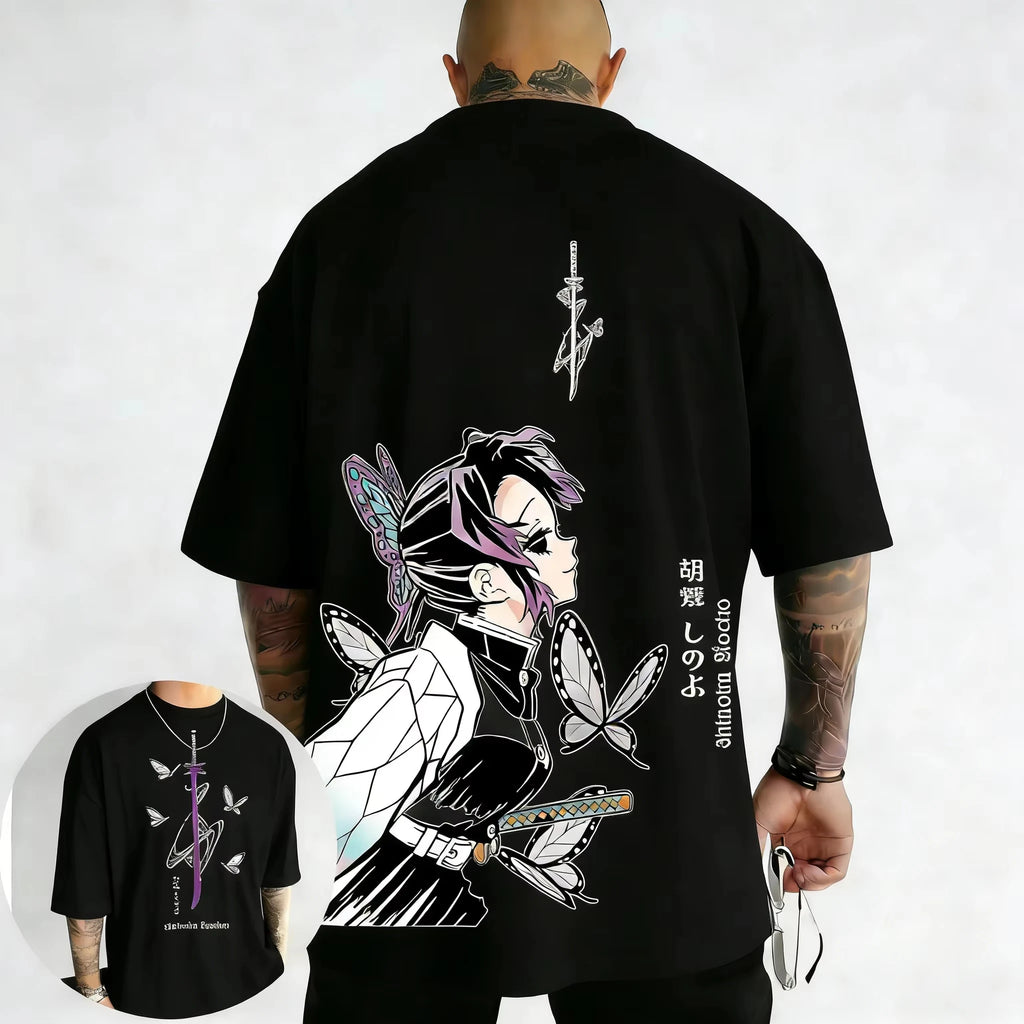 Demon Slayer Shinobu Anime Printed T-Shirt