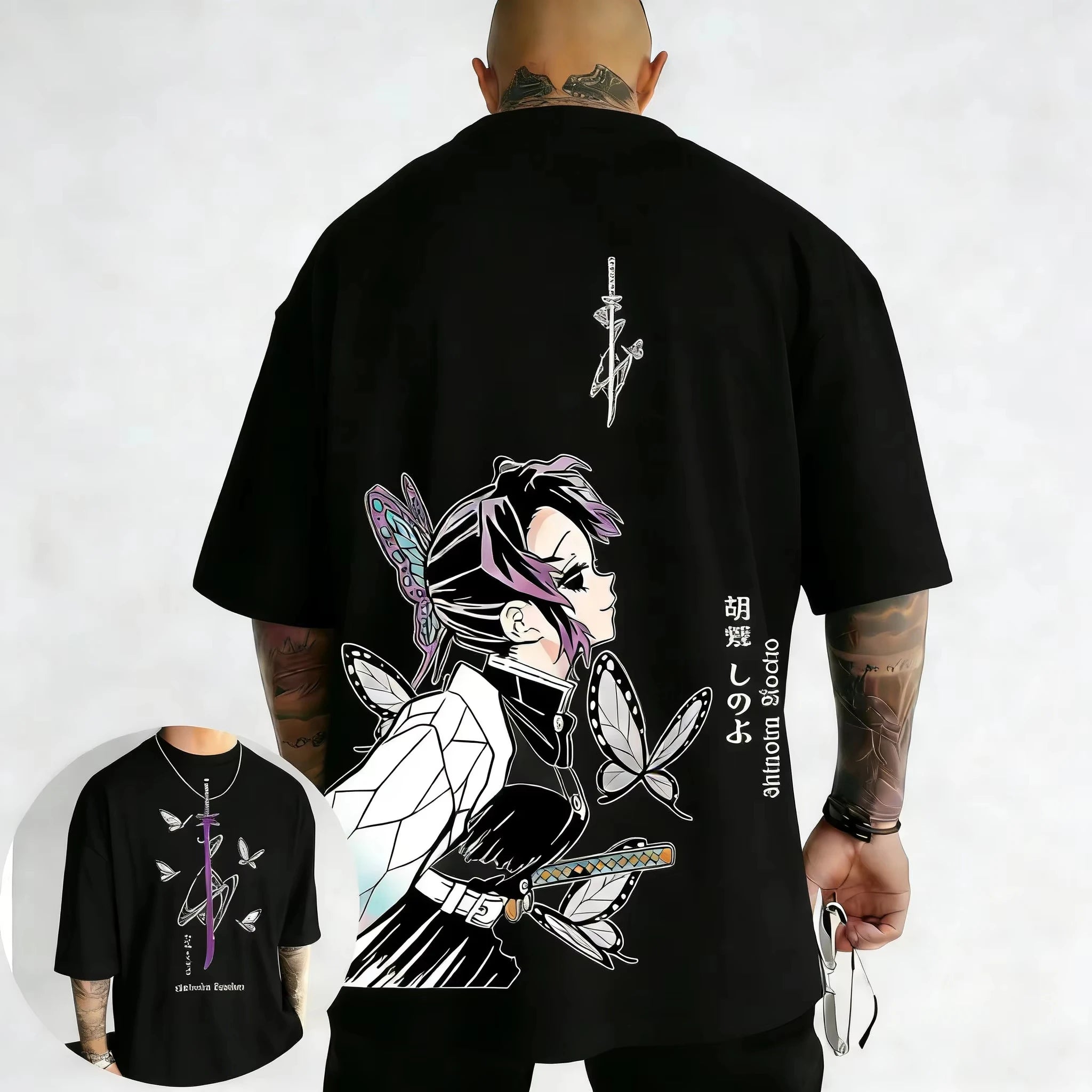 Demon Slayer Shinobu Anime Printed T-Shirt