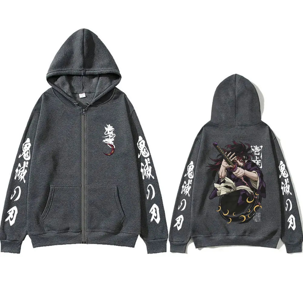 2026 Chinese New Year Kokushibo Zipper Hoodie