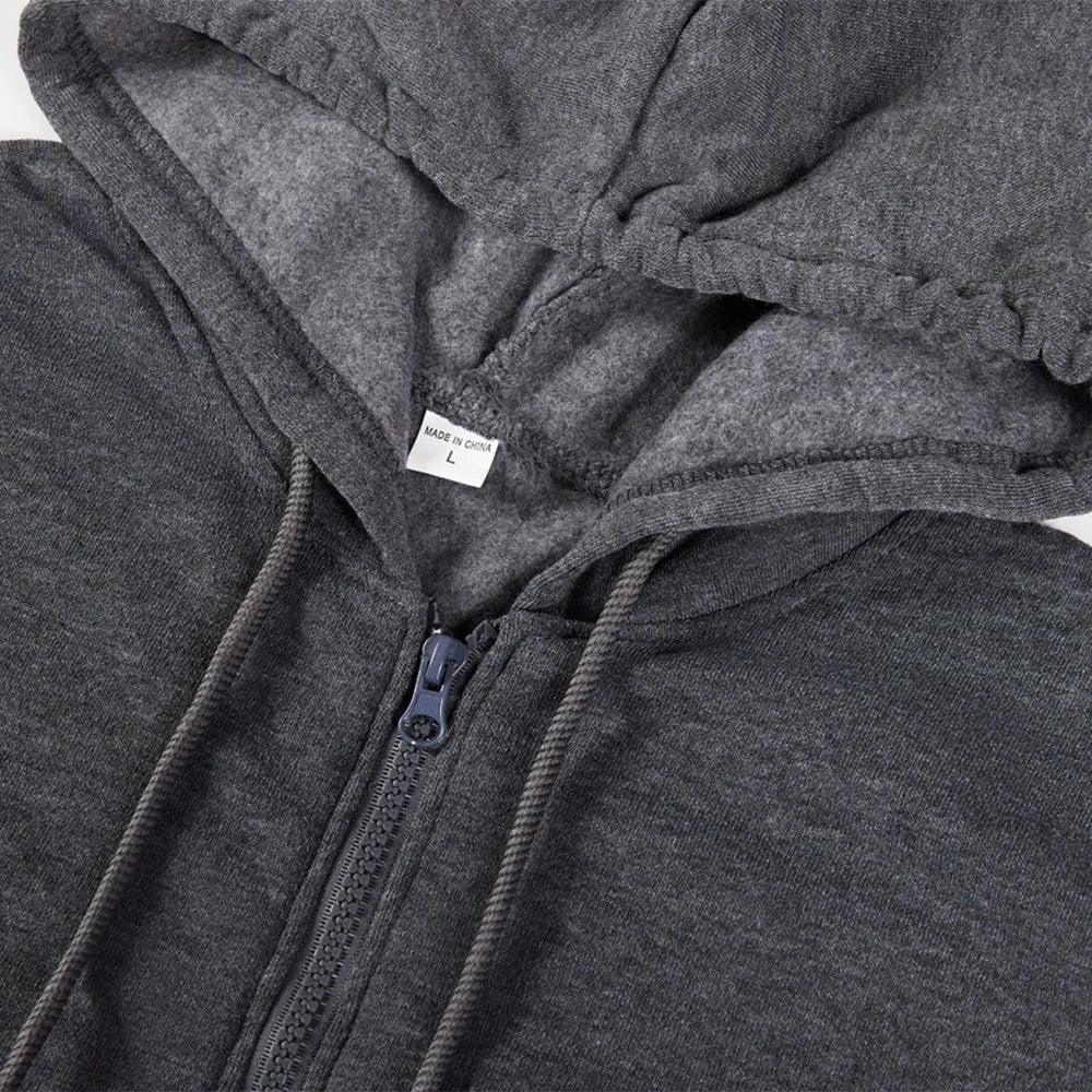 His Angel Creative Wings Art Letter Printing Zipper Hoodies Woman Y2K Hoodie Casual Soft Hoody Fleece Comfortable Streetwear - cankarfashion