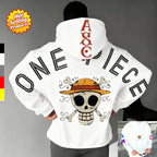 One Piece Luffy Graphic Hoodie - Unisex Oversized Sweatshirt