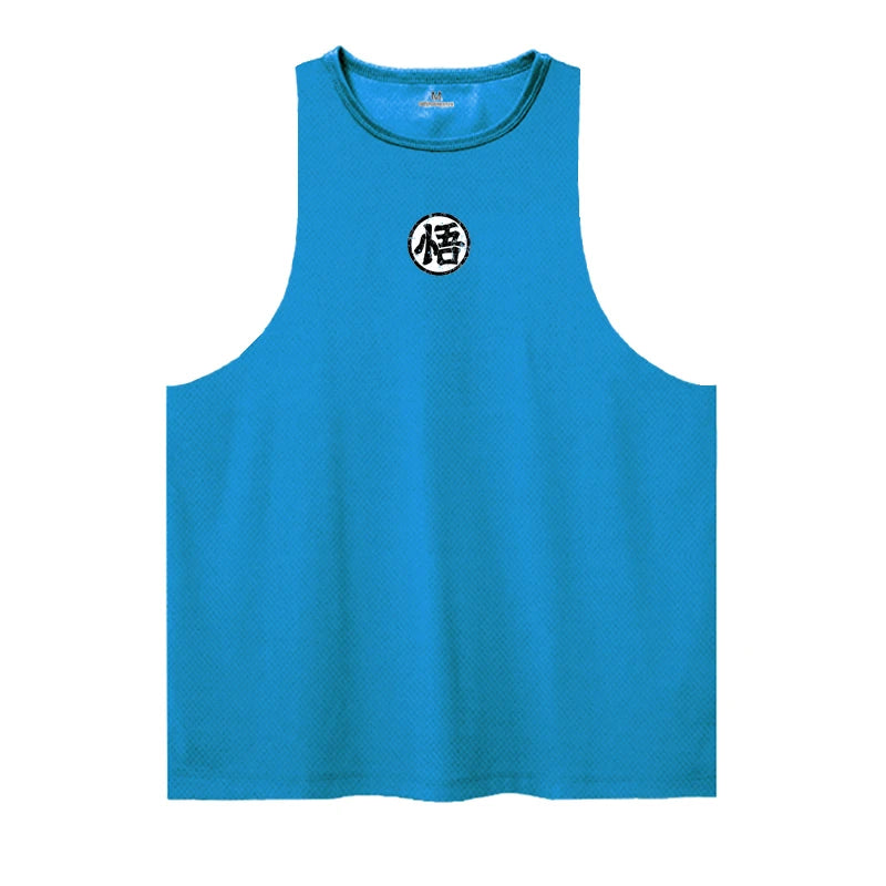 Anime goku Wu Font Funny Men's Tank Top